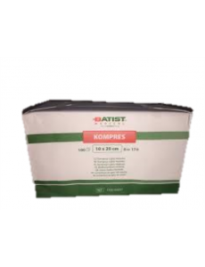 COMPRESSA DE GAZE NÃO ESTERILIZADA 10x20 ( EMB.100 UND.) (IVA INCLUÍDO)