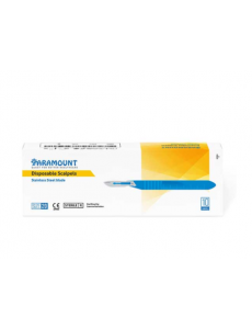 BISTURI DESCARTÁVEL Nº10 PARAMOUNT (CX 10 UND.)  (IVA INCLUÍDO)